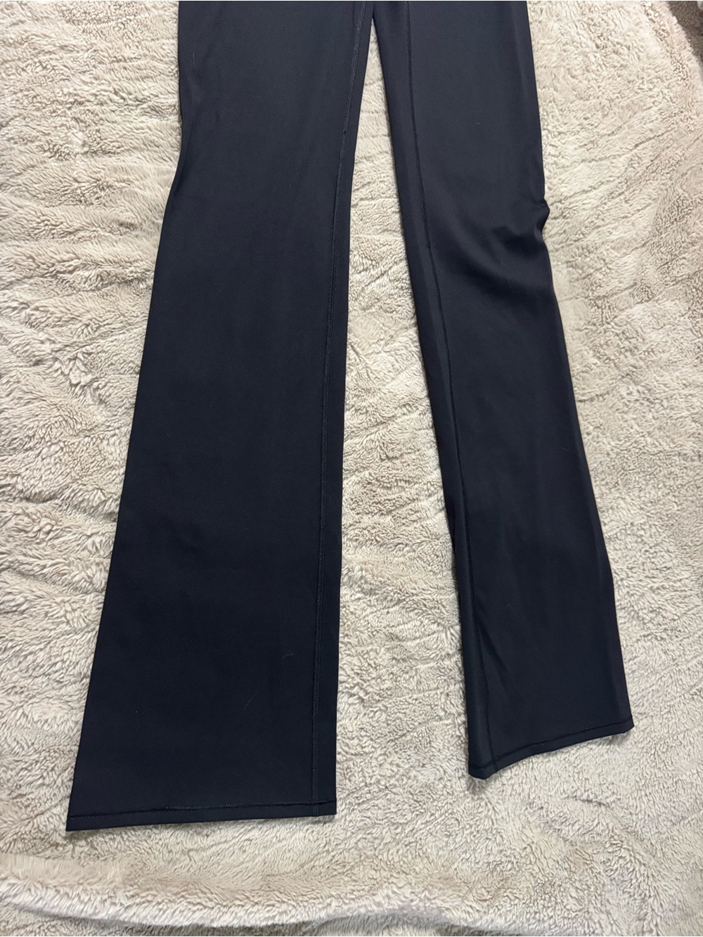 SKIMSxNike - NWT- Matte Foldover Slim Flare Leggings- Size Small- Obsidian - Picture 11 of 16
